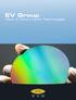EV Group Nano & Micro Imprint Technologies