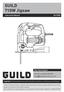 GUILD 710W Jigsaw PSJ700G. Instruction Manual. UK/Ireland After Sales Support
