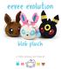 eevee evolution blob plush a free sewing pattern by
