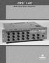 PZS 140. Multi-Zone Mixer/Amplifier ARCHITECTURAL ACOUSTICS OWNER S MANUAL