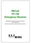 Manual RT-100 Emergency Receiver