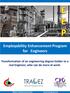 Employability Enhancement Program for Engineers. Transformation of an engineering degree holder to a real Engineer, who can do more at work.