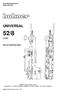 52/8 04/2005 UNIVERSAL. Narrow Stitching Head. Operating-Instructions Spare parts list