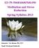 ED PS 5068/6068/ Meditation and Stress Reduction Spring Syllabus 2013