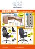 FIVE TASK LEATHER COLOURS ERGONOMIC DESK WITH 3 DRAWER PEDESTAL CONTRACT FILING CABINET ANDRETTI