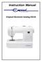 Instruction Manual. Empisal Electronic Sewing EES10