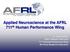 Applied Neuroscience at the AFRL 711 th Human Performance Wing