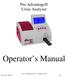 Pro Advantage Urine Analyzer. Operator s Manual. Pro Advantage by NDC. All rights reserved PS-733 Rev 00-3/10 1/23