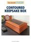 Contoured keepsake box