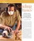 Sanding. Basics. Combine powerand hand-sanding for good results with no wasted time BY DAV I D S O R G