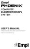 Empi COMPLETE ELECTROTHERAPY SYSTEM USER S MANUAL. Read this manual carefully before operating the Phoenix. Visit us at