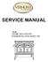 SERVICE MANUAL. For the ENCORE NON-CATALYTIC WOODBURNING STOVE MODEL 1450