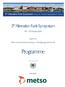Programme. 2 nd Alternative Fuels Symposium. 14 th 15 th October organized by