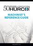 MACHINIST S REFERENCE GUIDE