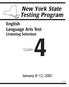 English Language Arts Test Listening Selection