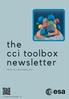 the cci toolbox newsletter I S S U E 0 1 D E C E M B E R