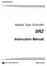 Module Type Controller SRZ. Instruction Manual IMS01T04-E6 RKC INSTRUMENT INC.