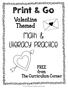 Print & Go. math & literacy practice. Themed. FREE from The Curriculum Corner.