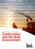 Standards Outlook Construction and the Built Environment