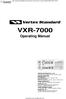 VXR Operating Manual