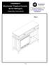 FA968800TX Manchester Fireplace Console - Brown Mahogany Assembly Instructions