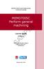 SAMPLE. MEM07005C Perform general machining. Learner guide. MEM05 Metal and Engineering Training Package. Version 1