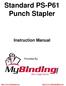 Standard PS-P61 Punch Stapler