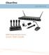 WS800 Wireless Microphone System Quick Start Guide. Quick Start Guide