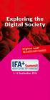 Exploring the Digital Society. Register now! ifa-berlin.com / summit