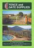 FENCE and GATE SUPPLIES