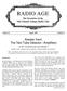 RADIO AGE. The Newsletter of the Mid-Atlantic Antique Radio Club. Volume 32 August 2007 Number 8. Atwater Kent: The Two-Tube Detector / Amplifiers