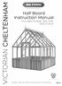 8 Wide Victorian Cedar Greenhouse Assembly Instructions