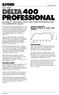 400 PROFESSIONAL FACT SHEET ISO 400/27º, FINE GRAIN, BLACK AND WHITE PROFESSIONAL FILM FOR SUPERB PRINT QUALITY. September 2002