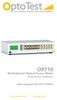 OP710. Multichannel Optical Power Meter Instruction Manual. (Also supports the OP710-ANX)
