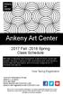 Ankeny Art Center Fall Spring Class Schedule