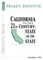 California in the 21st century: State of the State