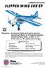 INSTRUCTION MANUAL. Specifications. Wing Area Flying Weight Fuselage Length. 28 oz / 800 g 30.0 in / 760 mm