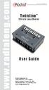 Twinline Effects Loop Router User Guide True to the Music
