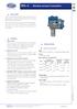 FKH...5. Absolute pressure transmitter DATA SHEET FEATURES SPECIFICATIONS. Functional specifications