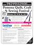Sew Creative & Colorful! Lots of New & Exciting Exhibitors! Pomona Quilt, Craft & Sewing Festival. February 23, 24 & 25, 2017