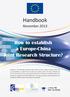 Handbook. November How to establish a Europe-China Joint Research Structure?