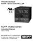 NOVA PD550 Series Instruction Manual PD550 - PD558 PROGRAMMABLE RAMP & SOAK CONTROLLER