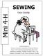 Mini 4-H SEWING. Cass County