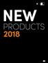 NEW PRODUCTS 2018 EN