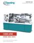 C SERIES LATHES AFFORDABLE. DURABLE. VERSATILE. A line of precision, high performance geared head and variable speed lathes. TURNING PRODUCT CATALOG