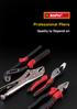Professional Pliers. Quality to Depend on