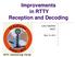 Improvements in RTTY Reception and Decoding