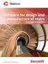 Software for design and manufacture of stairs