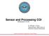 Sensor and Processing COI Briefing Case # 17-S-1331