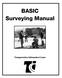 BASIC Surveying Manual. Transportation Information Center